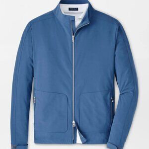 Peter Millar Ocean Blue Contour Full-Zip Jacket MS25XZ09 Golf